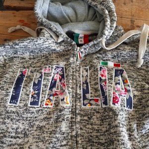 ITALIA - XS tweed grey hoodie